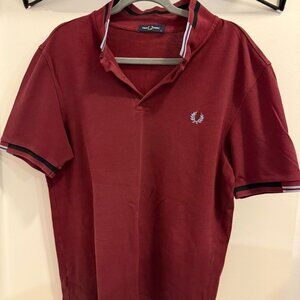 Fred Perry Polo Shirt - Burgundy, Size XL